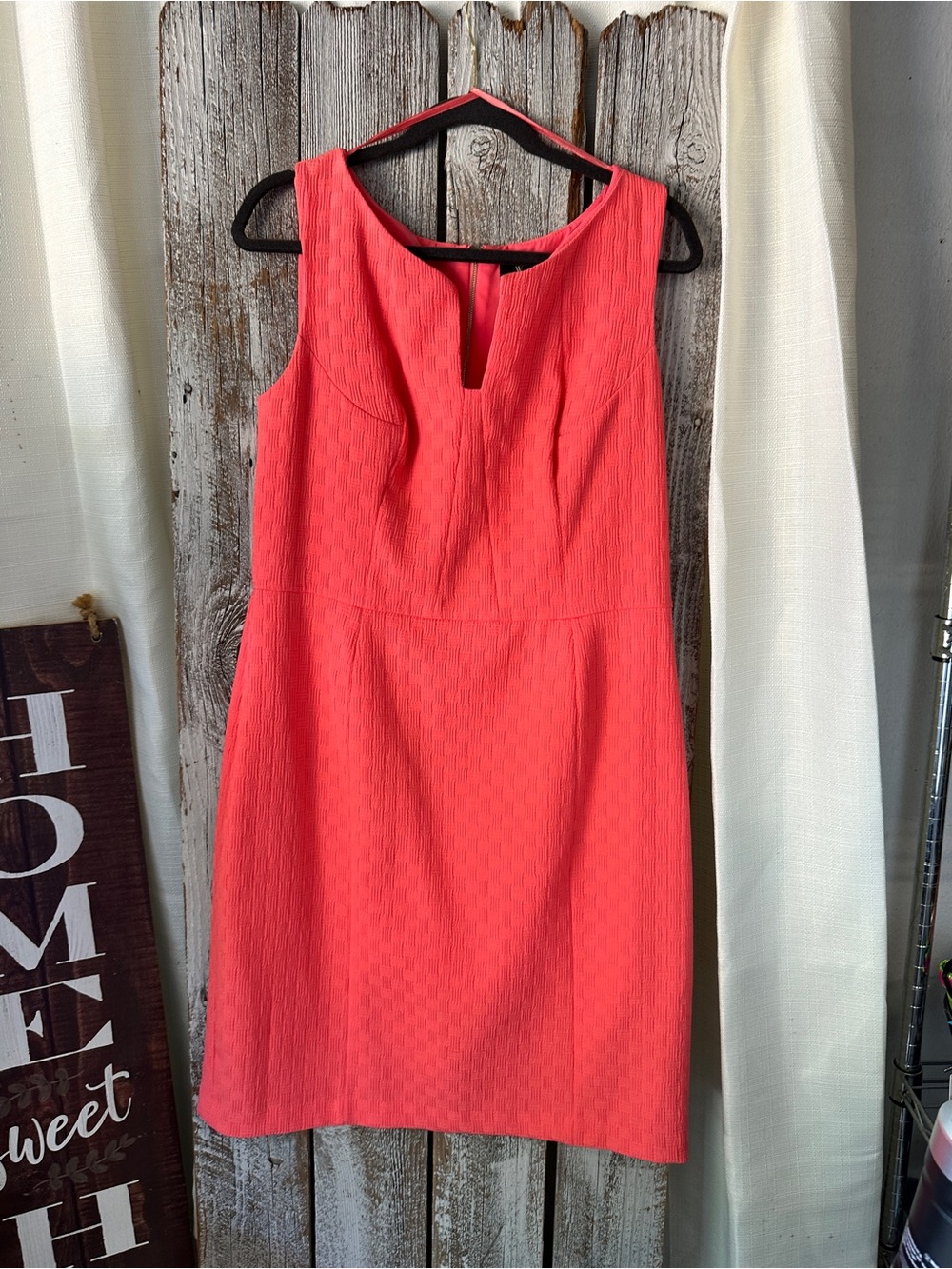 Worthington Coral Notch-Neck Sheath Dress